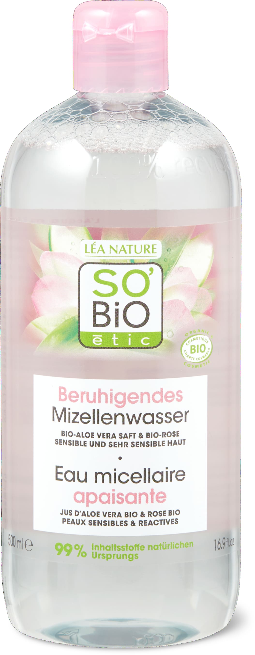 Beruhigendes Mizellenwasser Aloe Vera & Rose
